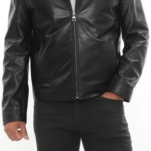 Veste d'hiver pour homme de qualité supérieure au meilleur prix, en cuir véritable, coupe-vent, imperméable, teinte unie, toutes tailles disponibles - Product Image 5