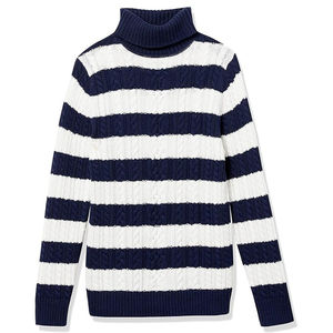 Suéter de Cuello Alto Ligero y Transpirable de Moda para Mujer, 100% Algodón, Corte Clásico, Manga Larga - Product Image 5