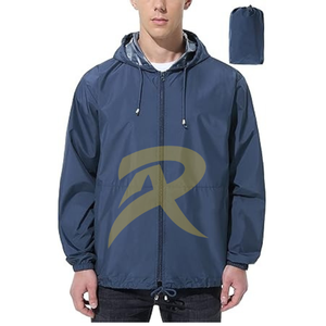 Custom Lightweight Breathable Waterproof Windbreaker for Men New Design Outdoor Rain Jacket Series - Product Image 1