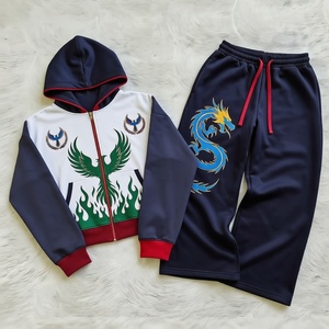 Ensemble sweat à capuche et jogging pour homme en molleton de coton – Tenue d'entraînement confortable et active – Tissu premium – Design personnalisé - Product Image 1