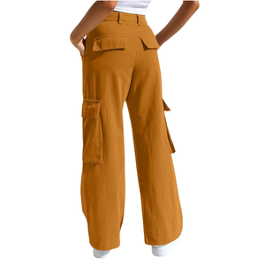 Pantalones Cargo Holgados de Alta Calidad para Mujer con Logotipo Personalizado, Estilo Hip Hop, Multibolsillos, Pantalones Jogger de Corte Holgado - Product Image 2