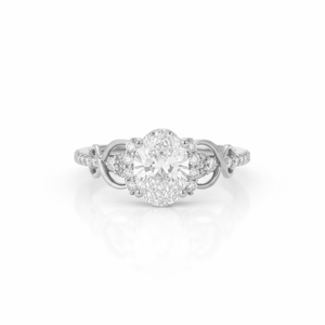 Wholesale IGI Certified New Arrival 925 Sterling Silver 18K Solid Gold Oval Lab Diamond Ring <b>Wedding</b> Engagement Proposal Ring - Product Image 2