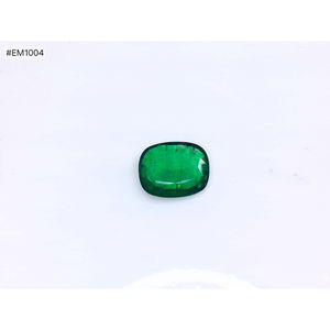 Esmeralda Zambiana Natural en Forma de Cojín de 4.99 Ct, Gema Suelta Facetada, Verde Intenso, Alta Claridad, Piedra Preciosa - Product Image 1