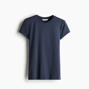 T-shirt moulant en microfibre pour femme, extensible, doux, léger, respirant, décontracté, pour le quotidien, le sport et la remise en forme - Product Image 5