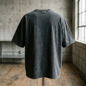 300GSM Heavyweight <b>Long</b> Print Men's 100% Cotton T-Shirt with Custom Logo Luxury Streetwear Design - Product Image 4
