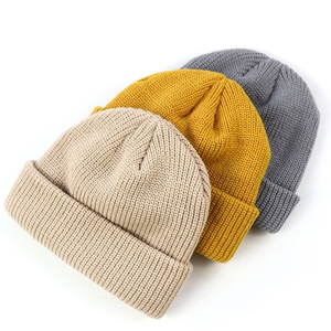 หมวกบีนนี่สีพื้นขายดี ราคาส่ง สไตล์สตรีทแวร์ หมวกบีนนี่ลายแจ็คการ์ด สำหรับขายออนไลน์ - Product Image 5