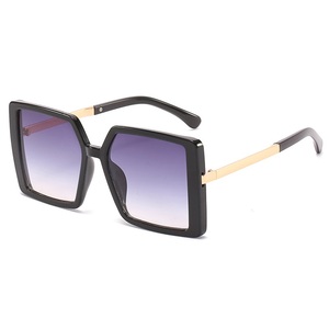 RTS New Large Square Full Rim PC Frame UV400 Protection Durable Retro Style Unisex Adult Designer <b>Sunglasses</b> - Product Image 1