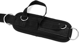 Sangles de cheville à marque privée avec anneaux en D en acier robuste pour l'entraînement de force, sangles de jambe rembourrées pour les séances de sport en salle, vente en gros - Product Image 6