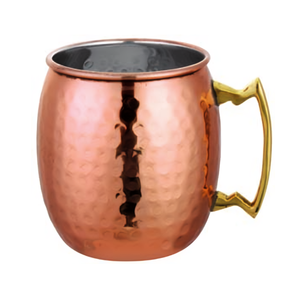 modern copper plated moscow mule <b>mugs</b> <b>set</b> crafted for cold beverages durable and refined for kitchen dining and bar use - Product Image 1