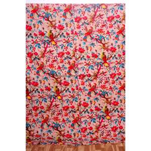 Colcha Kantha étnica vintage hecha a mano en Rajastán, India, cosida a mano con algodón, para uso en hoteles y en el hogar. - Product Image 1