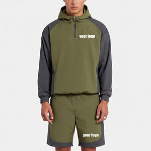 ชุดเซ็ตแจ็คเก็ตและกางเกงขาสั้นสไตล์ฮิปฮอปสำหรับฤดูหนาว ขายดี ทรงลำลอง มีเชือกผูกเอว น้ำหนักปานกลาง แฟชั่น กันน้ำ พิมพ์ลาย สีพื้น บล็อกสี - Product Image 5