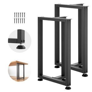 Gambe per Mobili in Acciaio a Forma di T Quadrate, Robuste, 74 cm (H) x 45 cm (L), per Divani, Design Modulare, Facile Montaggio, Carico Massimo 1000 kg - Product Image 1