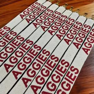 สายกระเป๋าถือปักลายประดับลูกปัดทำมือ CRYSTAL CRAFT ลูกปัดแก้ว สีสันปรับแต่งได้-มีสไตล์ เหมาะสำหรับงานเทศกาล คุณภาพพรีเมียม - Product Image 4