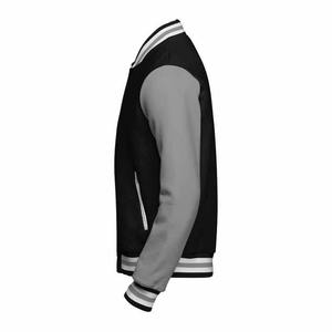 High Quality Wool Waterproof Baseball Varsity Jacket Coat <b>Dropped</b> Shoulders Uniform Street Reversible <b>Stand</b> Front Men's Winter - Product Image 2
