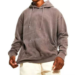 Sudaderas Casuales Estilo Streetwear con Lavado Ácido, 100% Algodón, Forro Polar Ecológico, Secado Rápido, Transpirables, con Bolsillos, Logotipo Personalizado, Suaves y Cálidas - Product Image 2