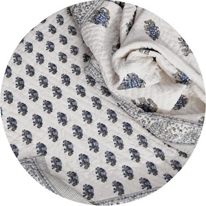 Elephant Print Jaipuri Cotton Razai Hand Block Printed <b>Double</b> <b>Bed</b> Breathable Quilt Boho <b>Bedding</b> All-Season Machine Washable - Product Image 2