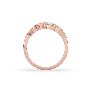 Anillo de Plata de Ley 925 con Diamante Cultivado en Laboratorio de 1 Quilate, Corte Pera Brillante, Estilo Único y Ligero, Apilable, Certificado, para Aniversario - Product Image 3