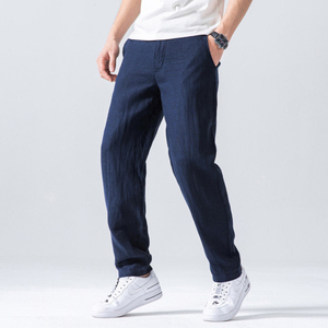 Pantalones casuales de poliéster y algodón ligeros para hombre, pantalones cómodos para el día a día - Product Image 6
