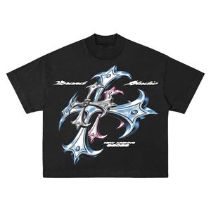 T-shirts pour hommes de haute qualité, sur mesure, style streetwear, en tissu coton Polystar, avec logo personnalisé. - Product Image 2