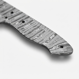Lame de couteau en acier Damas faite à la main, pleine longueur, pour le dépecage et la chasse, fourniture pour la fabrication de couteaux DIY, vente en gros, directement du fabricant - Product Image 3