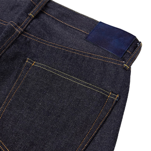 Pantalon en jean pour homme de qualité supérieure, coupe droite, taille élastique, style décontracté, 100% coton respirant, brodé, idéal pour l'été - Product Image 6