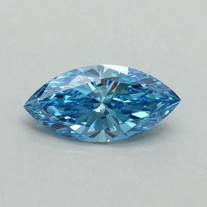 Piedra Suelta Certificada por IGI para Anillos de Compromiso Personalizados, Diamante Cultivado en Laboratorio de 2 Quilates, Corte Brillante Redondo, Azul Intenso, Claridad VS1 - Product Image 1