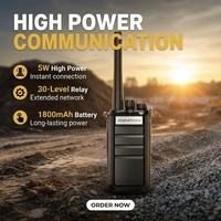 Radio bidirectionnelle analogique haute puissance 5W Lora avec relais de réseau pour l'extension de la couverture des communications dans les opérations minières