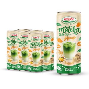 Los mejores productos de tendencia Leche de avena Matcha con sabor a melón Bebida a base de leche de avena 250ml Fábrica NAWON enlatada en Vietnam GMP OEM - Product Image 3