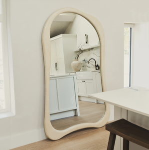 Modern Eco-Friendly Full-Body Dressing <b>Mirror</b> Drop-shaped Full Size Frame Home Bedroom <b>Mirror</b> - Product Image 4