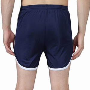 <b>Men's</b> Navy Blue Running <b>Shorts</b> with <b>White</b> Side Stripes Elastic Waist Athletic Sportswear Private Label <b>Shorts</b> Gym Wear <b>Shorts</b> - Product Image 2