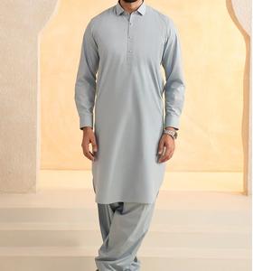 Ropa Islámica para Hombre 100% Algodón, Shalwar Kameez Liso, Transpirable, Venta al Por Mayor, Vestido Musulmán Salwar Kameez Hecho en Pakistán - Product Image 6