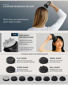Masseur électrique du cuir chevelu et du corps sans fil, étanche, portable, outil de relaxation, poignée ergonomique pour spa professionnel à domicile - Product Image 4