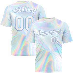 เสื้อเจอร์ซีย์สตรีทแวร์ขนาดใหญ่พิเศษสั่งทำได้ ชุดทีมแบบส่วนตัว พิมพ์ลายแบบซับลิเมชั่น สไตล์ Y2K คอกลม รับผลิตเสื้อผู้ชายแบบ OEM ขายส่งจากโรงงาน - Product Image 1