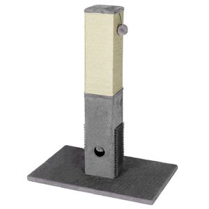 31-Inch Tall Cat <b>Scratching</b> <b>Post</b> with Sisal Rope and 2 Plush Balls Premium Cat Tree Design - Product Image 1