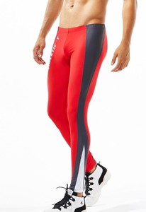 High Quality Material Men's Fitness <b>Leggings</b> Elastic Waist Solid <b>Slimming</b> Body Shaper Full Length Breathable Water Resistant - Product Image 2