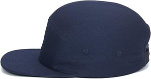 Gorra Plana de 5 Paneles Unisex Azul Marino Sólido de Algodón, Estilo Casual para Adultos, Uso en las Cuatro Estaciones - Product Image 2