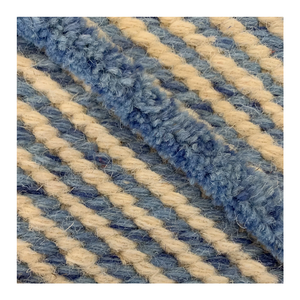 Tapis Chevron Tufty en laine tissée à la main, 100% laine de Nouvelle-Zélande, à poils épais et lignes en relief, fait main, artisanal, fournisseur en gros - Product Image 4