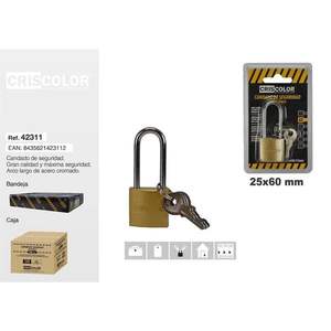 CANDADO 25X60MM Cadenas - Product Image 1