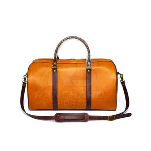 Bolsa de Viaje Deportiva de Cuero Moderna, Bolsa de Lona para Gimnasio, Equipaje de Gran Espacio con Correas Resistentes, Bolsas de Lona de Cuero - Product Image 3