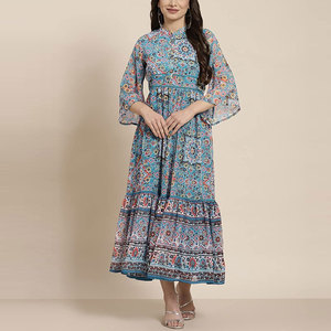 Vestido Estampado para Mujer, Ropa Casual Elegante para Damas, Vestido con Patrón Estampado, Tela Suave y Cómoda, Vestido Largo y Elegante - Product Image 2