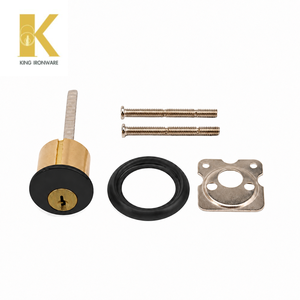 Cerradura de Cilindro KW con Llave, Bronce Envejecido, Estándar Americano, Herraje de Seguridad para Puerta, Latón Sólido y Duradero - Product Image 6