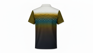Custom Mens Polo Shirt Sublimation Gradient Color Fashion Short Sleeve Golf Polo Luxury Casual Breathable Men Clothing Tops - Product Image 6
