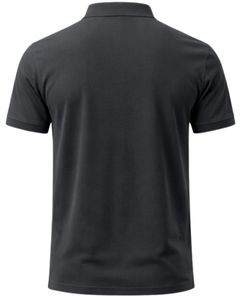 เสื้อโปโลผู้ชายสีเทาชาร์โคล ผ้าฝ้าย คอปกซิปครึ่งตัว ทรงเข้ารูป แขนสั้น สวมใส่สบายๆ ในฤดูร้อน ผู้ผลิต OEM จำหน่ายส่ง - Product Image 2
