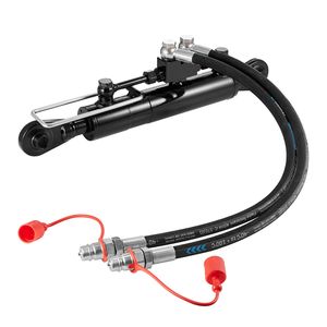 Cilindro Idraulico Cat.1 1 Top Link 8 1/4\"-26 3/8\" con 2 Tubi e Valvola di Non Ritorno G3/8\" - Product Image 2