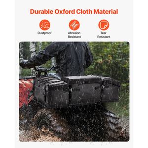 Borsa portaoggetti posteriore per ATV da 50 litri con cuscino in spugna e portabottiglie (tessuto Oxford 600D) - Product Image 4