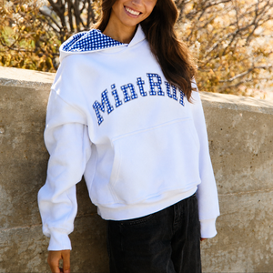Sweat-shirt à capuche surdimensionné personnalisé pour femme, en mélange de coton tricoté respirant, coupe classique, hiver, impression logo avant, service OEM - Product Image 2