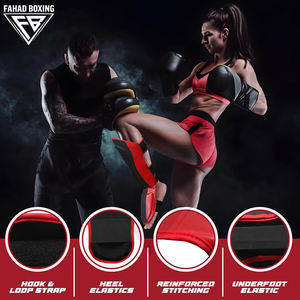 Espinilleras de Boxeo de Cuero de Color Sólido - Duraderas, Ecológicas, de Alta Elasticidad, Personalizables para Boxeo, MMA y Entrenamiento de Artes Marciales - Product Image 5