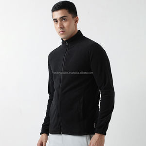 Nardon Apparel, chaquetas de lana Polar transpirables con contraste de Color negro personalizado para hombres, buena venta de ropa usable OEM - Product Image 3