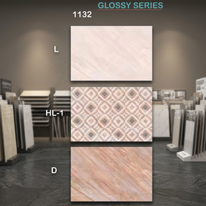 Modern Blue Design Office Bathroom Kitchen Glossy Glazed Ceramic Digital <b>Wall</b> Tiles 200x300mm Factory Price - Product Image 2