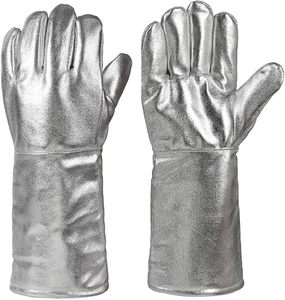 Guantes Resistentes al Calor Aluminizados STALWART IMPEX para Coser, con Palma de Cuero Dividido y Puño de Seguridad, 14 Pulgadas, para Soldadura a Alta Temperatura - Product Image 3